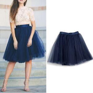 Space 46 Wendy Tulle Skirt XXL fits like M Navy Fairy Ballet Punk Whimsy Party
